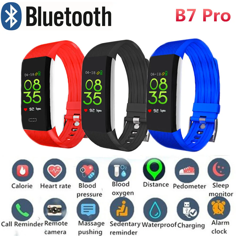 B7pro Smart Bracelet 0.96 inch Color Screen Display IP67 Waterproof Heart Rate Tracker Wristband Multi Sport Record Smart Band
B7pro Smart Bracelet 0.96 inch Color Screen Display IP67 Waterproof Heart Rate Tracker Wristband Multi Sport Record Smart Band