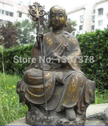 shitou 00668 12"Tibet Tibetan Old Bronze Ksitigarbha King Bodhisattva Buddha arhat Statue 
shitou 00668 12"Tibet Tibetan Old Bronze Ksitigarbha King Bodhisattva Buddha arhat Statue