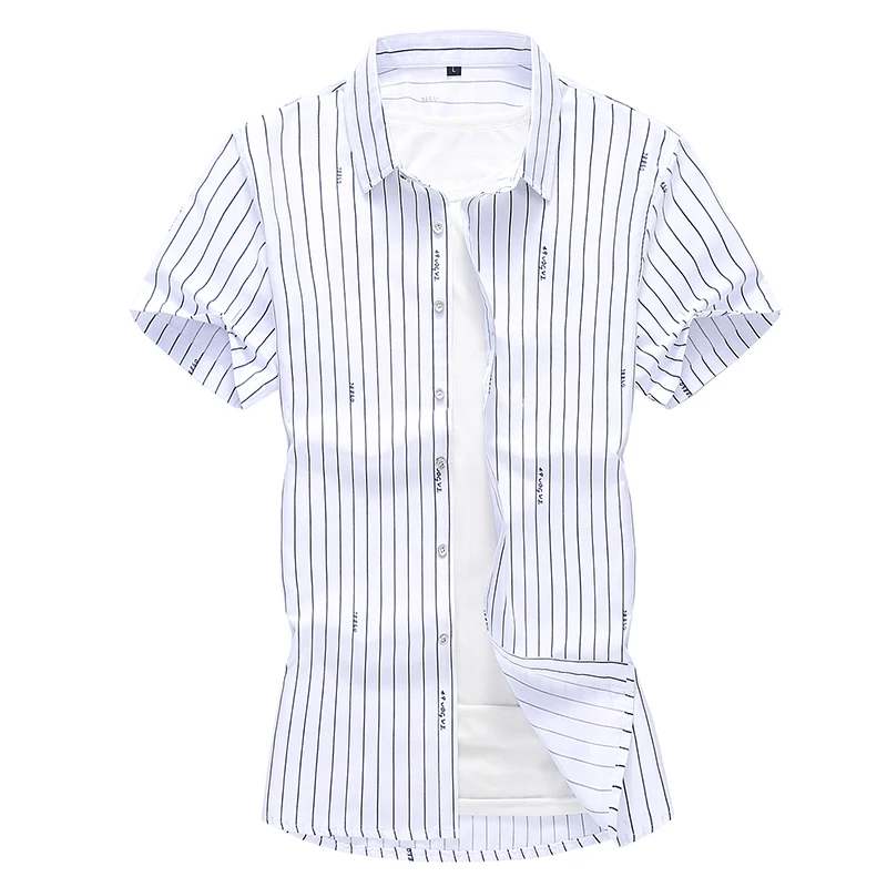 MOGU 2019 Men's Summer Short Sleeve Casual Shirts Striped Printed Solid Shirts Hawaiia Fashion Blouse Plus Size 6XL 7XL 4 Colors
MOGU 2019 Men's Summer Short Sleeve Casual Shirts Striped Printed Solid Shirts Hawaiia Fashion Blouse Plus Size 6XL 7XL 4 Colors
