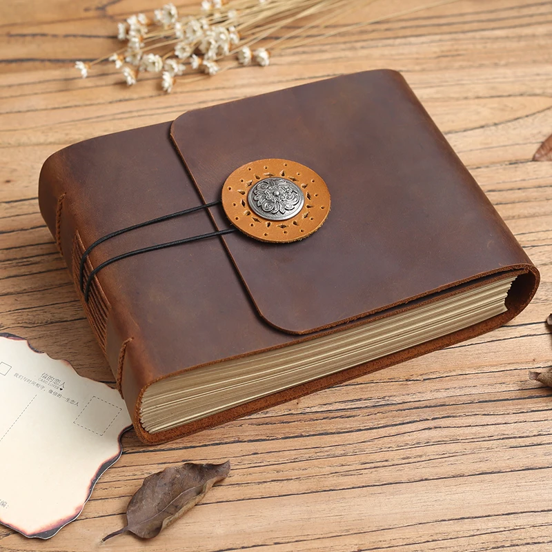 Leather Notebook Stationery Leather Retro Diarybook Chinese Manual Hand-painted Wind Nostalgia Album
Leather Notebook Stationery Leather Retro Diarybook Chinese Manual Hand-painted Wind Nostalgia Album