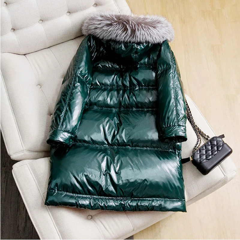 Oversize Silver Fox Fur Collar Warm Down Jacket Coats Thickening Women Winter Parka Coats Long Outwear Snow Wear Goose Down Coat
Oversize Silver Fox Fur Collar Warm Down Jacket Coats Thickening Women Winter Parka Coats Long Outwear Snow Wear Goose Down Coat