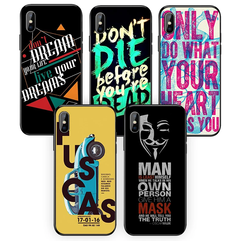Модный чехол для iphone6 6S 7 8 Plus 5 5S SE Популярный силиконовый мягкий из ТПУ iphone XR XS X XSMAX