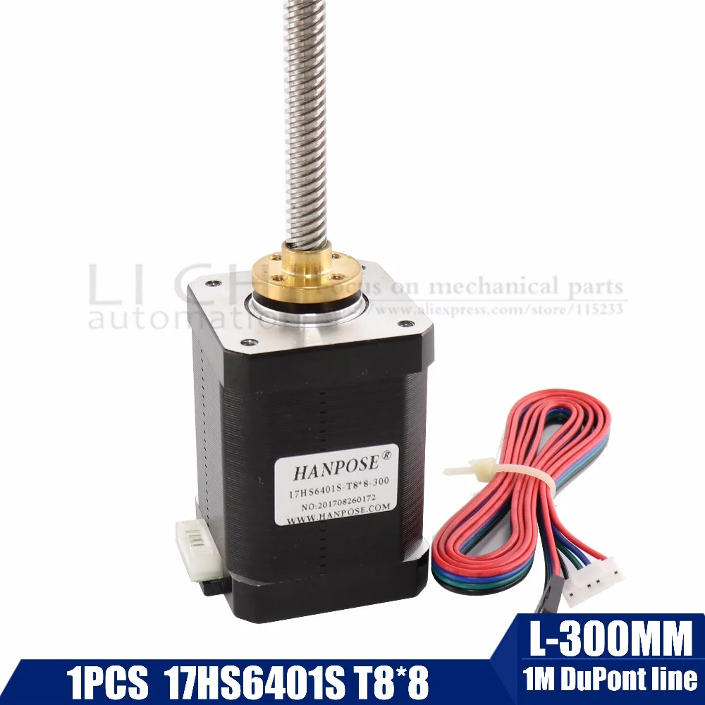 Free shipping 3d print nema17 stepper motor with T8 screw lead 8mm 300mm 42 motor 42BYGH mill cut cnc engraving machine 17HS6401
Free shipping 3d print nema17 stepper motor with T8 screw lead 8mm 300mm 42 motor 42BYGH mill cut cnc engraving machine 17HS6401