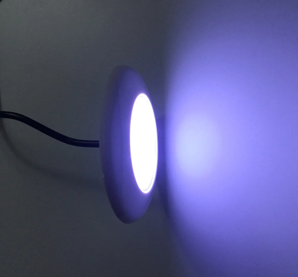 Плоский подводный светильник 9 Вт 12 светодиодный фонарь для бассейна RGB в пост.