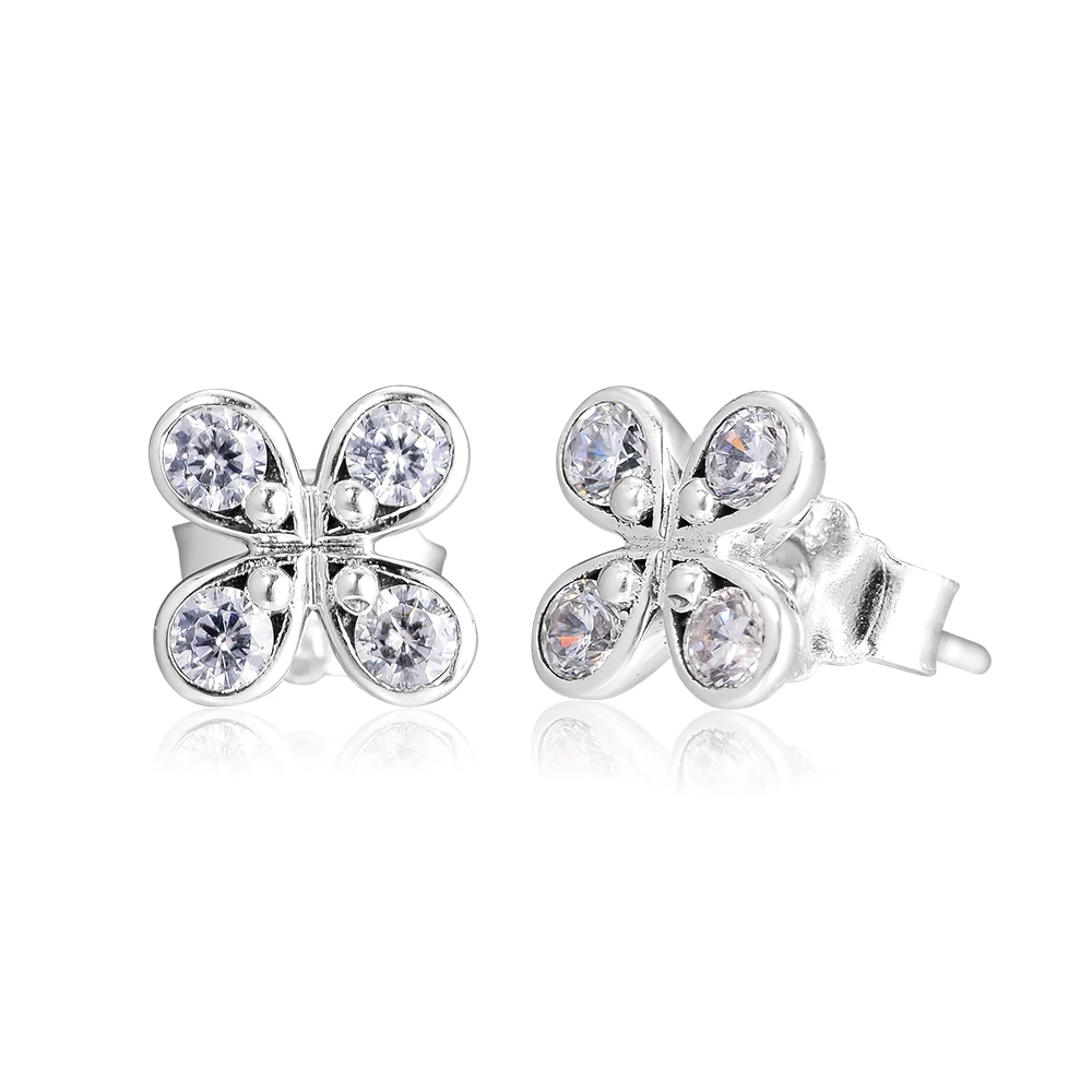 CKK Earrings for women Four-Petal Flowes Stud Earring BrincoS 925 Sterling Silver Jewelry Pendientes Earings Orecchini Oorbellen
CKK Earrings for women Four-Petal Flowes Stud Earring BrincoS 925 Sterling Silver Jewelry Pendientes Earings Orecchini Oorbellen