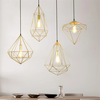 Retro Iron Net Loft Suspension LED Pendant Lights Bedroom Dining Room Lighting Fixture Pendant Lamp Diamond Hanging Light Lamps
Retro Iron Net Loft Suspension LED Pendant Lights Bedroom Dining Room Lighting Fixture Pendant Lamp Diamond Hanging Light Lamps