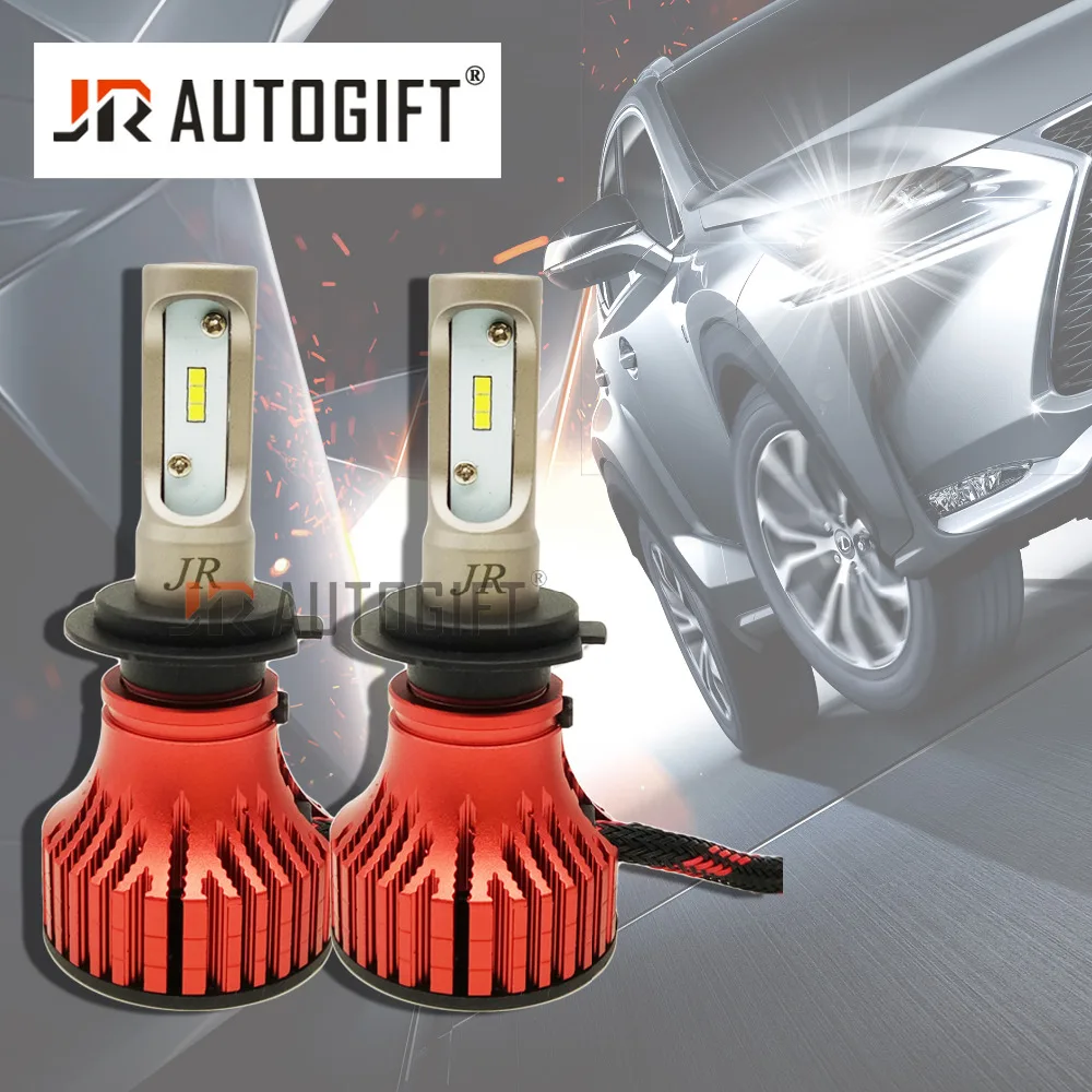 2xNewest Car-styling S1 H7 9005 9006 H3 H1 H8 H11 CSP Chip Led Bulb Car Headlight Kit Single Beam 8000LM with fan Auto LED Light |