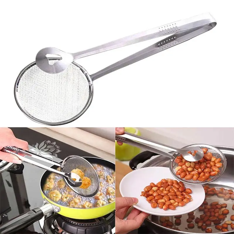 1PC Stainless Steel Multi-functional Oil Filter Spoon With Clip Food Kitchen Oil-Frying BBQ Filter Clamp Strainer Kitchen Tools
1PC Stainless Steel Multi-functional Oil Filter Spoon With Clip Food Kitchen Oil-Frying BBQ Filter Clamp Strainer Kitchen Tools