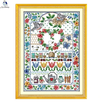 JoySunday cross stitch kits needlework set Fruit Love Bird Flower Pot 14CT11CT cotton painting gift art factory wholesale Deal
JoySunday cross stitch kits needlework set Fruit Love Bird Flower Pot 14CT11CT cotton painting gift art factory wholesale Deal