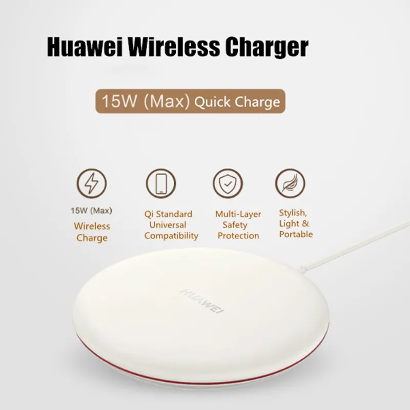 Original Huawei Wireless Charger QI Smart Fast Charge Pad for Mate 30 Pro P30Pro Mate 20Pro 20RS Samsung Galaxy S8 S9 S10 Note10
Original Huawei Wireless Charger QI Smart Fast Charge Pad for Mate 30 Pro P30Pro Mate 20Pro 20RS Samsung Galaxy S8 S9 S10 Note10