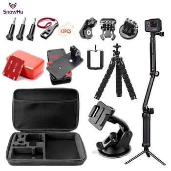 SnowHu Sport Camera Accessories Set for go pro hero 9 8 7 6 kit 3 way selfie stick for Eken h8r for xiaomi for yi EVA case GS69
SnowHu Sport Camera Accessories Set for go pro hero 9 8 7 6 kit 3 way selfie stick for Eken h8r for xiaomi for yi EVA case GS69