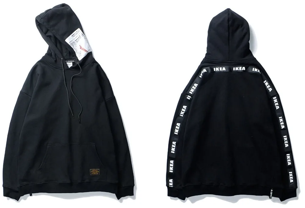 Ribbon Cross Shoulder Hoodies 2