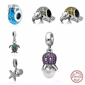 Authentic 925 Sterling Silver Sea Series Charms Beads for Summer Charms fit Pandora DIY Charms Bracelets
Authentic 925 Sterling Silver Sea Series Charms Beads for Summer Charms fit Pandora DIY Charms Bracelets