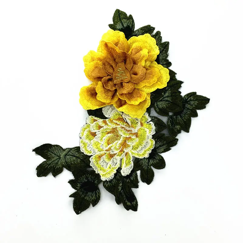 Water soluble Peony Applique Flowers Badge Embroidered Patch Sewing On Patches for clothing Jacket Jeans accessories
Water soluble Peony Applique Flowers Badge Embroidered Patch Sewing On Patches for clothing Jacket Jeans accessories