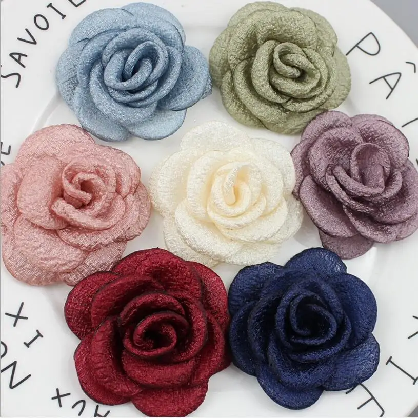 2.2" Burned Fabric Flower DIY Silk Rosette For Hair Accessories Brooch 14 colors U choose 100pcs/lot
2.2" Burned Fabric Flower DIY Silk Rosette For Hair Accessories Brooch 14 colors U choose 100pcs/lot