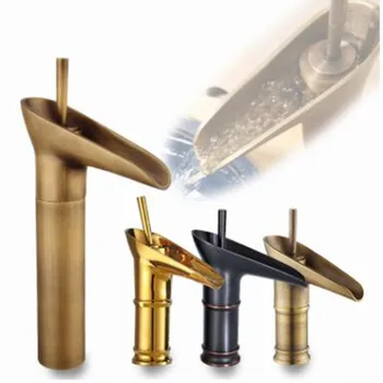 Wine glass faucet Copper hot and cold double open basin faucet black faucet European retro faucet
Wine glass faucet Copper hot and cold double open basin faucet black faucet European retro faucet