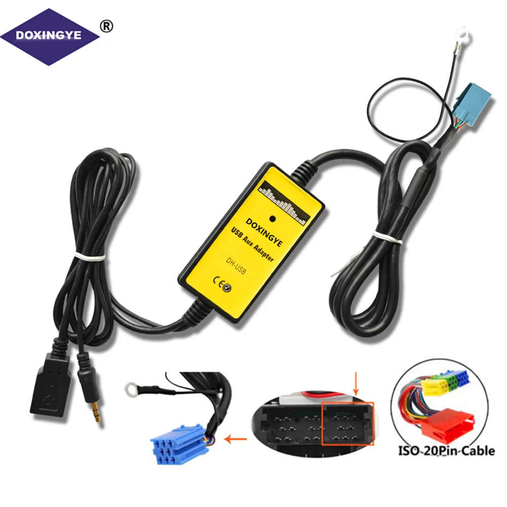 DOXINGYE Car Radio Digital USB MP3 Interface CD Changer Adapter with 3.5mm AUX In Input For Audi A2 A4 A6 S6 A8 TT
DOXINGYE Car Radio Digital USB MP3 Interface CD Changer Adapter with 3.5mm AUX In Input For Audi A2 A4 A6 S6 A8 TT