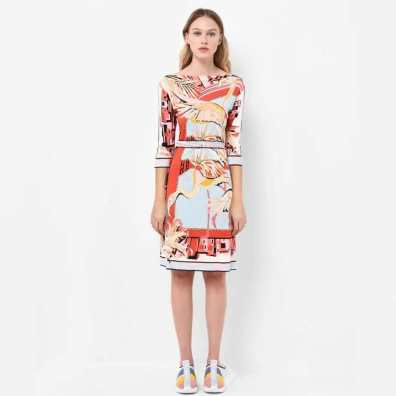 Summer 2019 New Italian Ladies' Fashion Show Fashionable Printing Slim Knitted Elastic Fabric Dress Z-1+Z-4 LC220615
Summer 2019 New Italian Ladies' Fashion Show Fashionable Printing Slim Knitted Elastic Fabric Dress Z-1+Z-4 LC220615