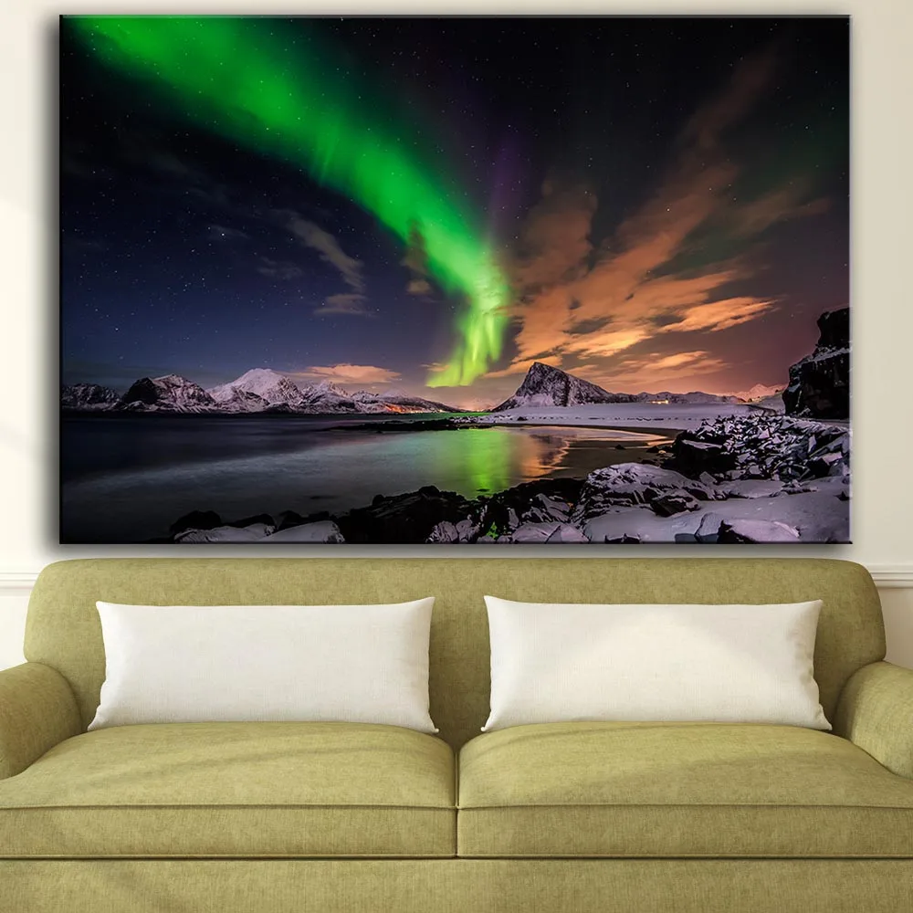 Printing Oil Painting Wall Art, Wall Decor, Wall Painting Aurora borealis clouds mountains Nice Painting for wall picture
Printing Oil Painting Wall Art, Wall Decor, Wall Painting Aurora borealis clouds mountains Nice Painting for wall picture