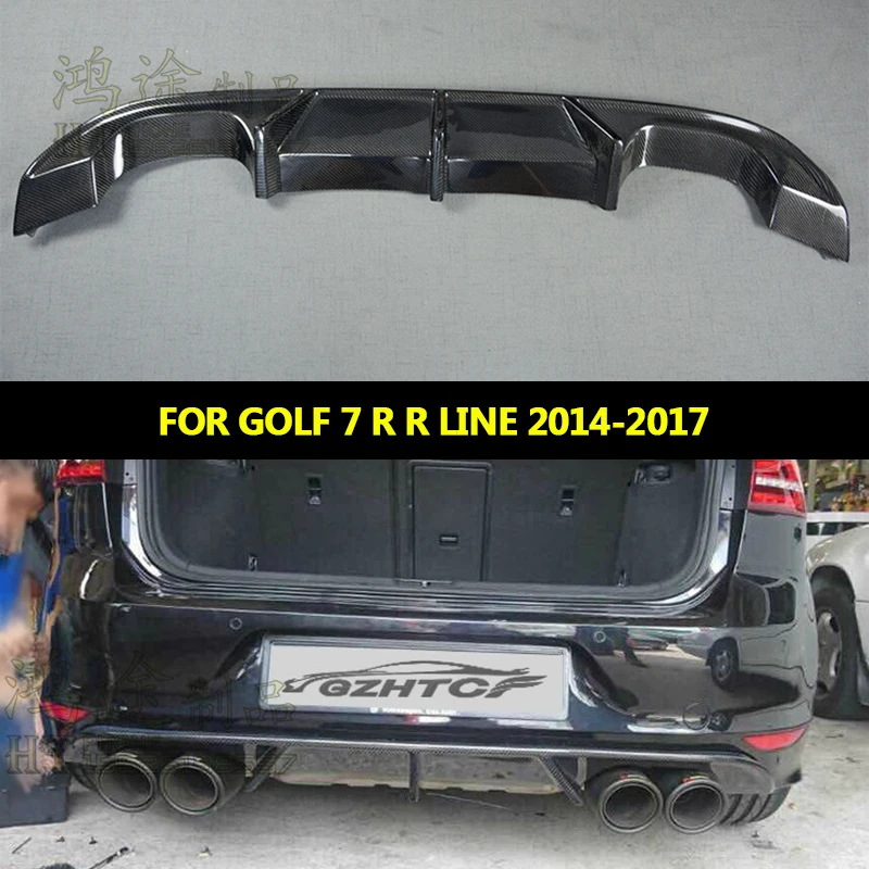 Rear Bumper Diffuser Lip Spoiler Exhaust for GOLF 7 R R LINE Hatchback Only 14-17 Non Standard Carbon Fiber 
Rear Bumper Diffuser Lip Spoiler Exhaust for GOLF 7 R R LINE Hatchback Only 14-17 Non Standard Carbon Fiber