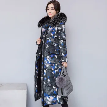 Autumn winter Long section Women's cotton clothing coat 2018 New Thick warm Big fur collar Camouflage Cotton aphid Female W91
Autumn winter Long section Women's cotton clothing coat 2018 New Thick warm Big fur collar Camouflage Cotton aphid Female W91
