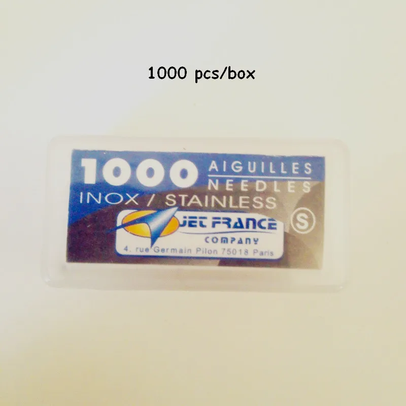 0.40X31 mm High Grade Professional Aiguilles Jet France Needle Loose Tattoo Needles 1000PCS/Pack
0.40X31 mm High Grade Professional Aiguilles Jet France Needle Loose Tattoo Needles 1000PCS/Pack