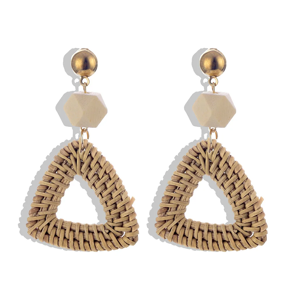 FAMSHIN Handmade Geometric Rattan Weave Chandelier Earrings For Women Round Square Triangle Drop Dangle Earring Party Gifts 2018
FAMSHIN Handmade Geometric Rattan Weave Chandelier Earrings For Women Round Square Triangle Drop Dangle Earring Party Gifts 2018