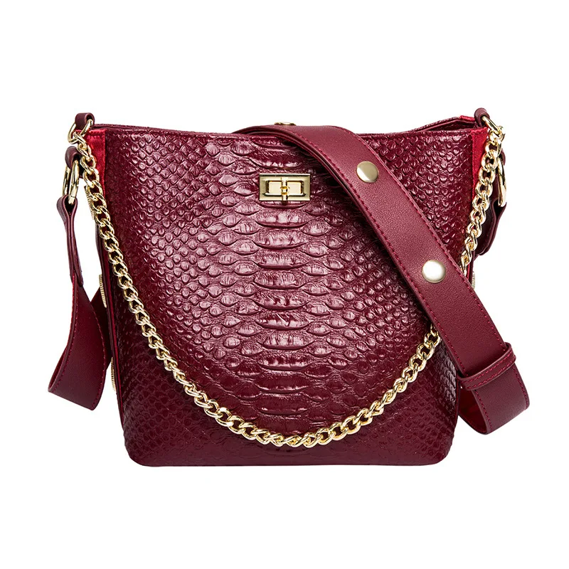 MLHJ Chain Large Bag 2019 New Fashion Lock Women's Bag Large Capacity One Shoulder Slant Hand-held Bucket handbag Crossbody Bag
MLHJ Chain Large Bag 2019 New Fashion Lock Women's Bag Large Capacity One Shoulder Slant Hand-held Bucket handbag Crossbody Bag
