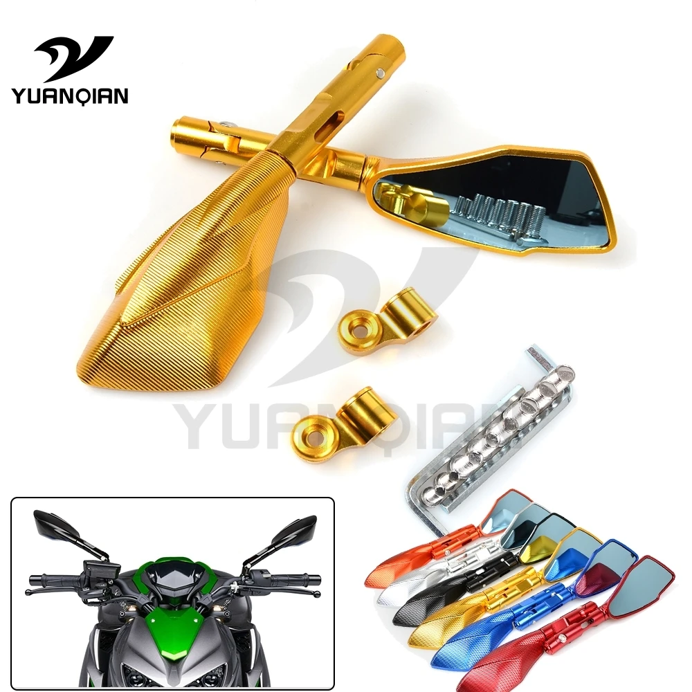 Universal CNC Motorcycle Adjustable Rearview Side Rear View Mirrors For Kawasaki ZG1000 CONCOURS ZR10R ZR6R ZR750 ZEPHYR
Universal CNC Motorcycle Adjustable Rearview Side Rear View Mirrors For Kawasaki ZG1000 CONCOURS ZR10R ZR6R ZR750 ZEPHYR
