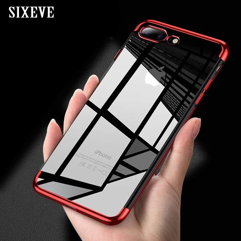 Clear Silicone Case For iPhone X 10 XS MAX XR Plating Soft TPU Case For iPhone 6 s 6s 7 8 Plus 6Plus 6sPlus 7Plus 8Plus Cover de
Clear Silicone Case For iPhone X 10 XS MAX XR Plating Soft TPU Case For iPhone 6 s 6s 7 8 Plus 6Plus 6sPlus 7Plus 8Plus Cover de