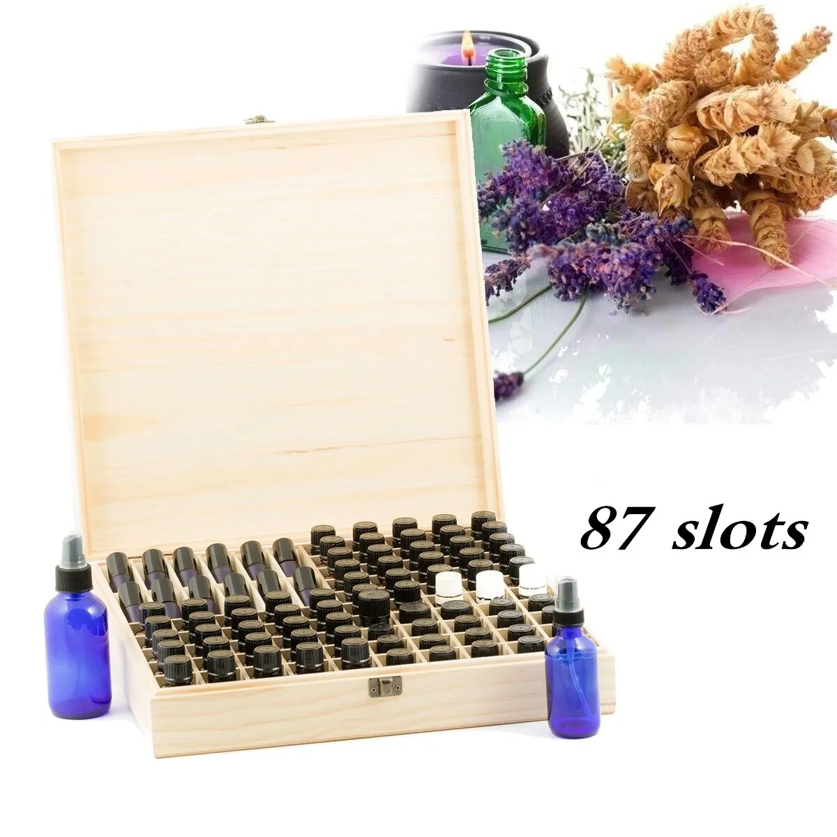 87 Slots Case Container Rectangular Storage Holder Wooden Essential Oil Bottles Storage Box Aromatherapy Bottles Organizer
87 Slots Case Container Rectangular Storage Holder Wooden Essential Oil Bottles Storage Box Aromatherapy Bottles Organizer