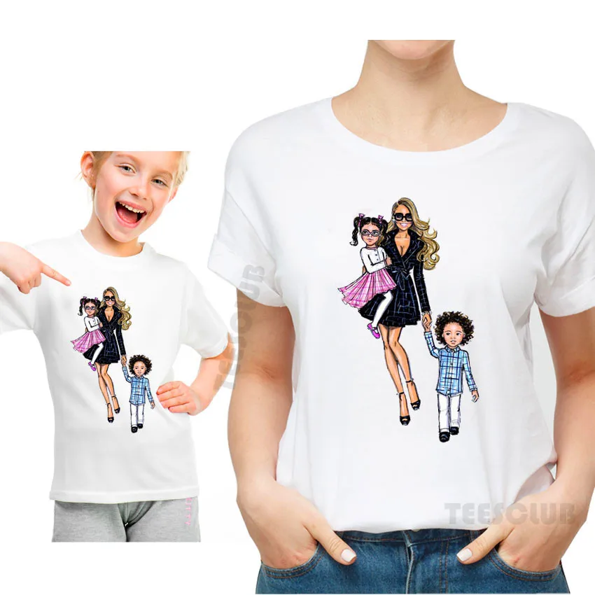 Summer Korean Style Parent-Child T shirt Clothing Fashion Mom And Baby Print T-shirt Mother And Daughter/Son T-shirt Casual Tops
Summer Korean Style Parent-Child T shirt Clothing Fashion Mom And Baby Print T-shirt Mother And Daughter/Son T-shirt Casual Tops