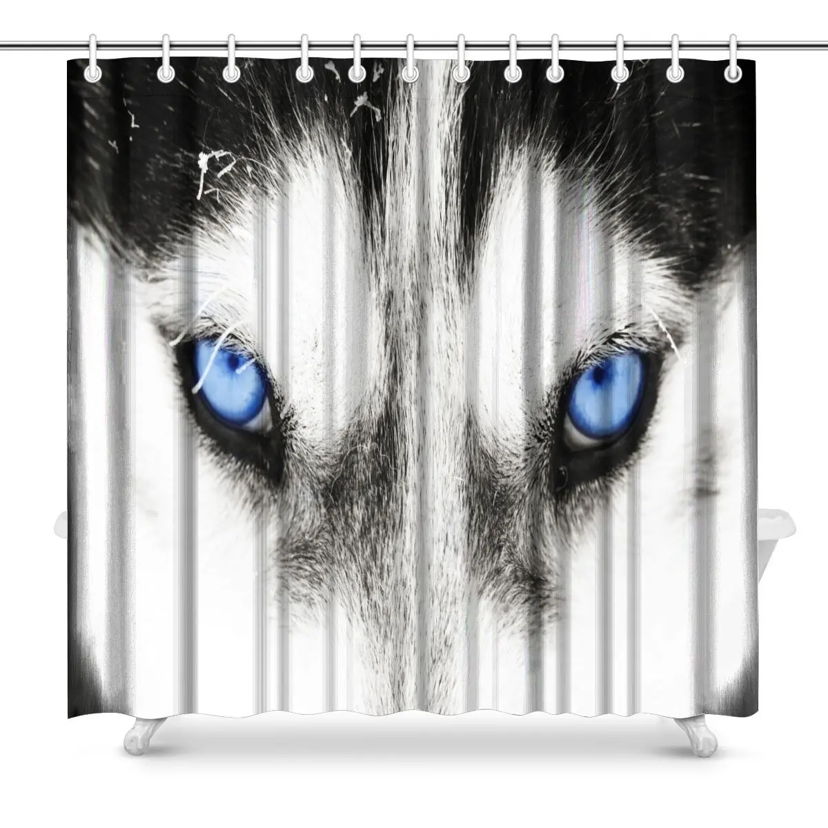 Blue Eyes of Husky Dog Print Polyester Fabric Shower Curtain Extra Long Bathroom Home Decoration Waterproof Shower Curtains
Blue Eyes of Husky Dog Print Polyester Fabric Shower Curtain Extra Long Bathroom Home Decoration Waterproof Shower Curtains