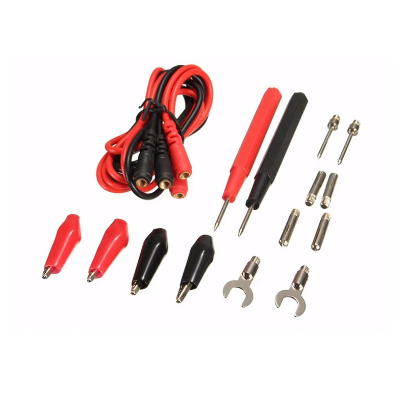 1 Full Set Multifunction Digital Multimeter Probe Alligator Clip Test Leads Cable
1 Full Set Multifunction Digital Multimeter Probe Alligator Clip Test Leads Cable
