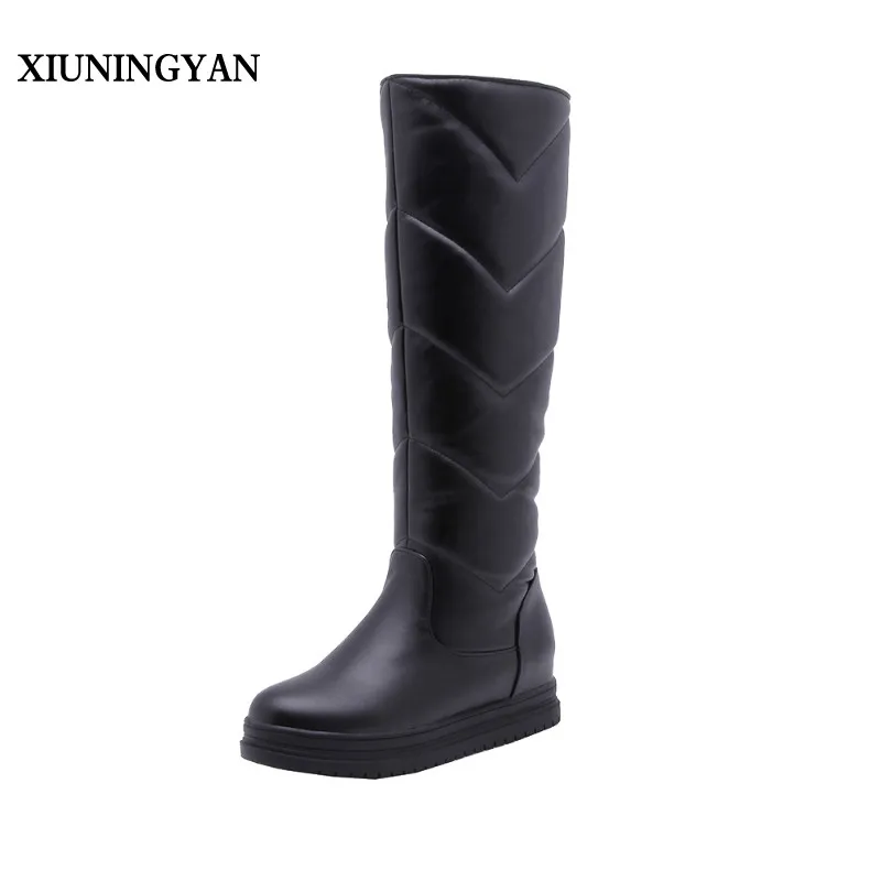 XIUNINGYAN 2019 women Boots Height Tube Wedge Lady Fashion Super Woman Boots Winter Warm Round Toe Platform Elegant Shoes 34-43
XIUNINGYAN 2019 women Boots Height Tube Wedge Lady Fashion Super Woman Boots Winter Warm Round Toe Platform Elegant Shoes 34-43