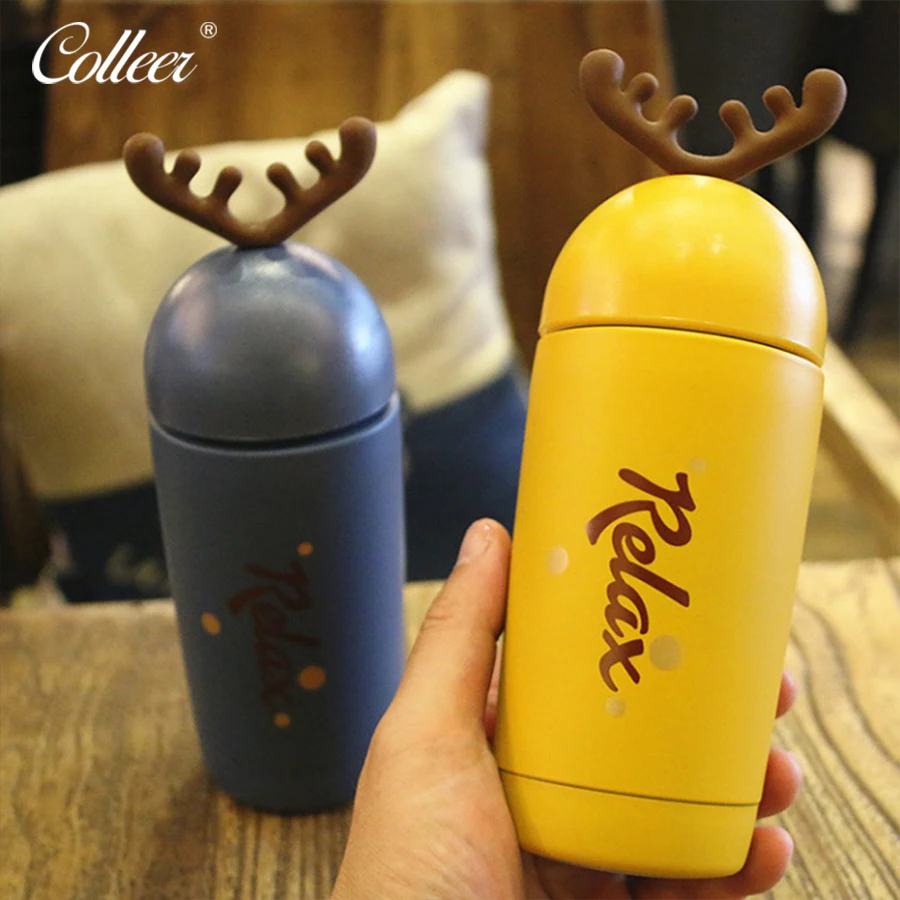 Colleer Cute Cartoon Christmas Antlers Thermos 300ml Stainless Steel Vacuum Flask Thermos Bottle Portable Drinkware Water Bottle
Colleer Cute Cartoon Christmas Antlers Thermos 300ml Stainless Steel Vacuum Flask Thermos Bottle Portable Drinkware Water Bottle