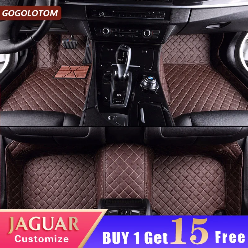Custom Car Floor Mats Waterproof for Jaguar XF XE XJL XJ6 XJ6L F-PACE F-TYPE Auto Accessories Car Styling Carpet Liners
Custom Car Floor Mats Waterproof for Jaguar XF XE XJL XJ6 XJ6L F-PACE F-TYPE Auto Accessories Car Styling Carpet Liners