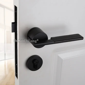 Elegant Luxury Mute Mortise Door Lock Set Genuine Leather Interior Entry Silent Door Lever Lock for Living Room Bedroom 4 Colors
Elegant Luxury Mute Mortise Door Lock Set Genuine Leather Interior Entry Silent Door Lever Lock for Living Room Bedroom 4 Colors