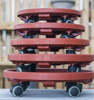 Thick plastic caster potted tray Creative mobile flower tray
Thick plastic caster potted tray Creative mobile flower tray