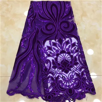 Velvet lace fabric 5yds/pce Black purple colorful sequins fabrics for women luxury dresses party 2019 new design high quality
Velvet lace fabric 5yds/pce Black purple colorful sequins fabrics for women luxury dresses party 2019 new design high quality