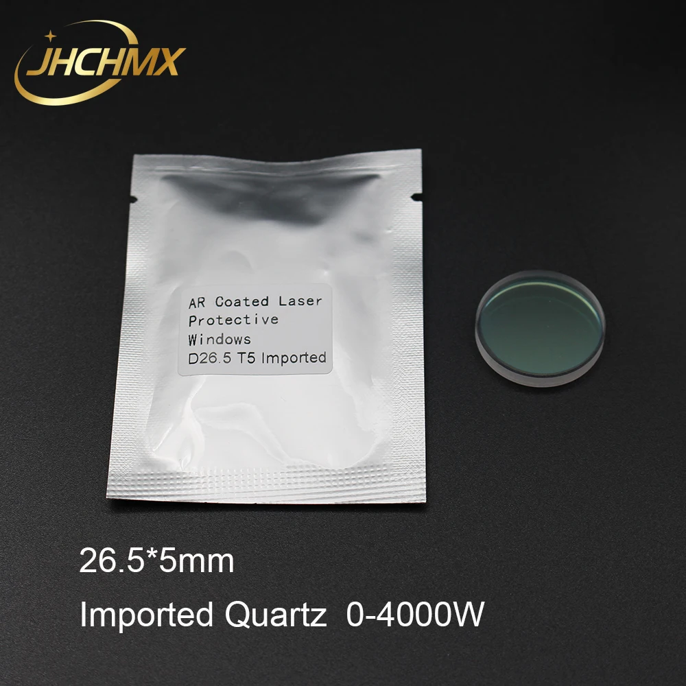 JHCHMX 20pcs/lot Fiber Laser Protective Windows/Lens 26.5*5mm 2-4KW 1064nm Imported Quartz For IPG Fiber Laser Cutting Machines
JHCHMX 20pcs/lot Fiber Laser Protective Windows/Lens 26.5*5mm 2-4KW 1064nm Imported Quartz For IPG Fiber Laser Cutting Machines