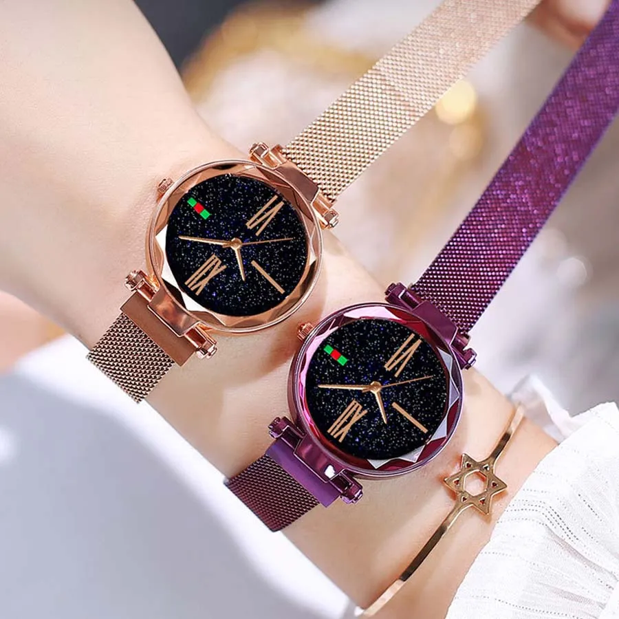 Luxury Rose Gold Women Watch Magnet Starry sky Wrist Watch For Ladies Female Wristwatch Waterproof reloj mujer relogio feminino
Luxury Rose Gold Women Watch Magnet Starry sky Wrist Watch For Ladies Female Wristwatch Waterproof reloj mujer relogio feminino