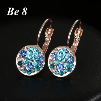 Be8 Brand Beautiful Blue Rhinestones Round Shape Hoop Earring Rose Gold Color For Women Wedding Party Brincos Jewelry Gift E-253
Be8 Brand Beautiful Blue Rhinestones Round Shape Hoop Earring Rose Gold Color For Women Wedding Party Brincos Jewelry Gift E-253