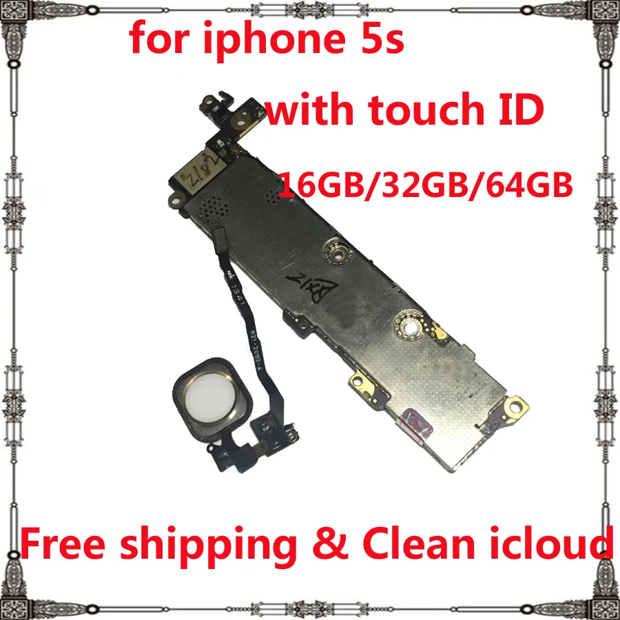 for iphone 5s clean icloud motherboard with IOS System 16gb 32gb 64gb mainboard with / without touch ID full chips logic board
for iphone 5s clean icloud motherboard with IOS System 16gb 32gb 64gb mainboard with / without touch ID full chips logic board