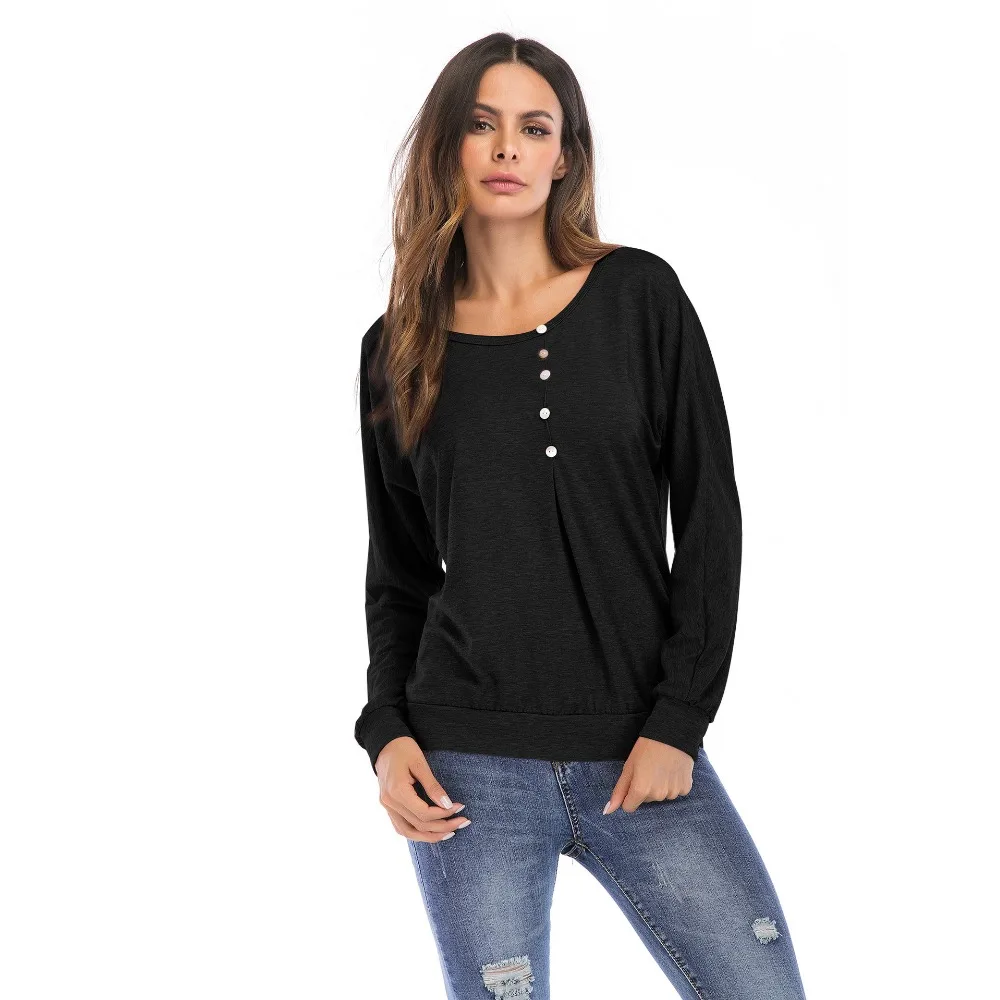 Women Long Sleeve Solid Casual T Shirt Tops 2019 Autumn Fashion O-Neck Female T Shirt Loose Pullover Cotton Tee Top Plus Size
Women Long Sleeve Solid Casual T Shirt Tops 2019 Autumn Fashion O-Neck Female T Shirt Loose Pullover Cotton Tee Top Plus Size