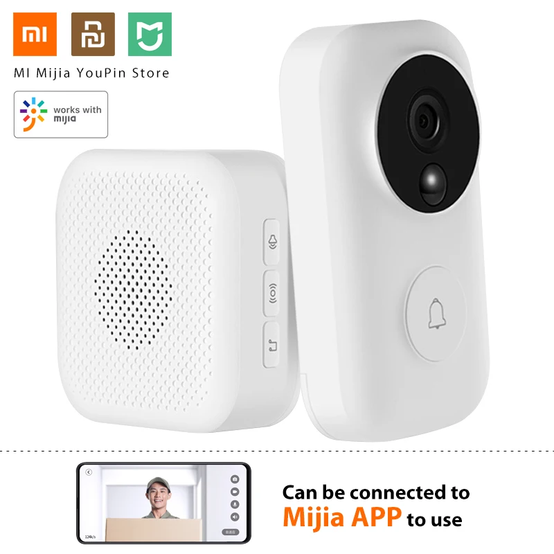 Xiaomi Mijia Doorbell AI Face Identification Motion 720P IR Two Way Audio Video Detection SMS Push Intercom Free Cloud Storage
Xiaomi Mijia Doorbell AI Face Identification Motion 720P IR Two Way Audio Video Detection SMS Push Intercom Free Cloud Storage
