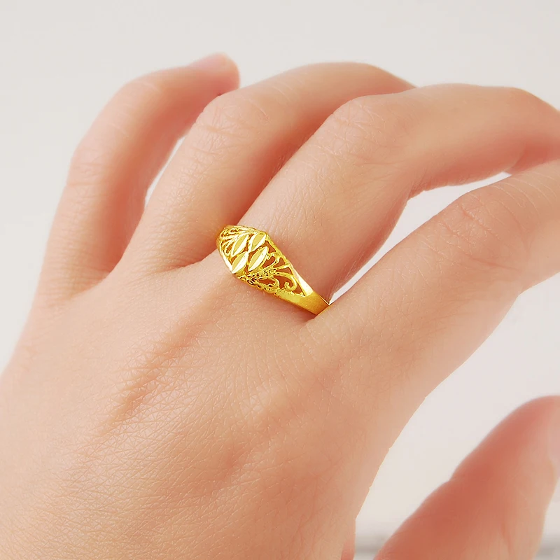 Super Quality Top New Trendy 24K Pure Gold Color Simple Hollow Ring For Women Fashion Cocktail Party Jewelry
Super Quality Top New Trendy 24K Pure Gold Color Simple Hollow Ring For Women Fashion Cocktail Party Jewelry