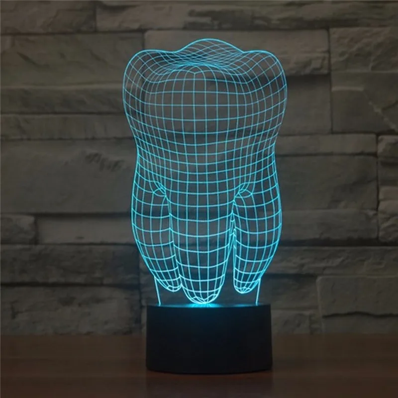 Big Fantastic Tooth 3D Lamp LED Night Light Action Figure 7 Colors Touch Table Decoration Light Optical Illusion
Big Fantastic Tooth 3D Lamp LED Night Light Action Figure 7 Colors Touch Table Decoration Light Optical Illusion