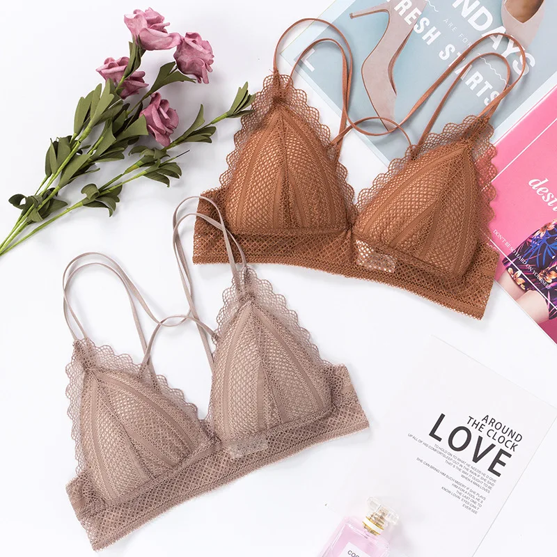 GUMPRUN Sexy Lace Solid Wireless Bra Lingerie Adjusted Push Up Bras for Women Comfort Breathable Backless Bralette Underwear
GUMPRUN Sexy Lace Solid Wireless Bra Lingerie Adjusted Push Up Bras for Women Comfort Breathable Backless Bralette Underwear