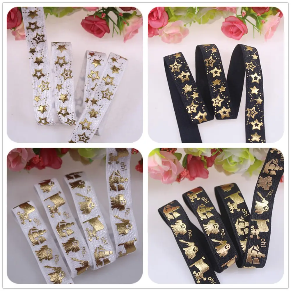 3 colors gold foil happy valentine's day Printed foe elastic 5/8" fold over elastic 100 yards per lot
3 colors gold foil happy valentine's day Printed foe elastic 5/8" fold over elastic 100 yards per lot
